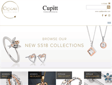 Tablet Screenshot of cupittjeweller.clogau.co.uk